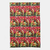 Hot Chili Peppers - Ontwerp 2 - Keukenhanddoek (Verticaal)
