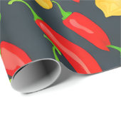 Hot Chili Peppers Patroon Cadeaupapier (Rol Hoek)