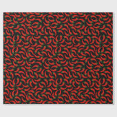 Hot Chili Peppers Patroon Cadeaupapier (Vlak)