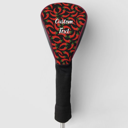 Hot Chili Peppers Patroon Golfheadcover (Voorkant)