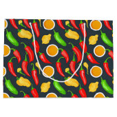 Hot Chili Peppers Patroon Groot Cadeauzakje (Achterkant)