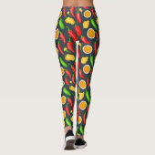 Hot Chili Peppers Patroon Leggings (Achterkant)
