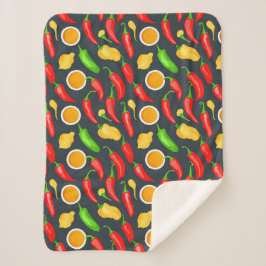 Hot Chili Peppers Patroon Sherpa Deken