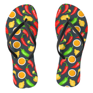 Hot Chili Peppers Patroon Teenslippers