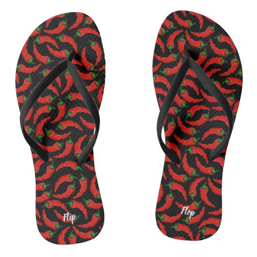 Hot Chili Peppers Patroon Teenslippers (Voetbed)