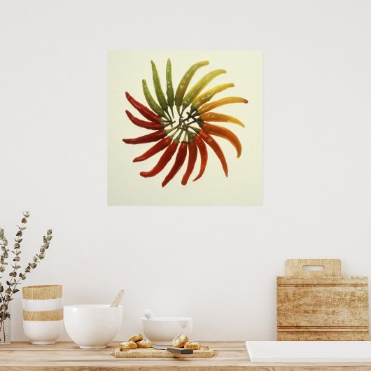 Hot Chili Peppers Poster (Keuken)