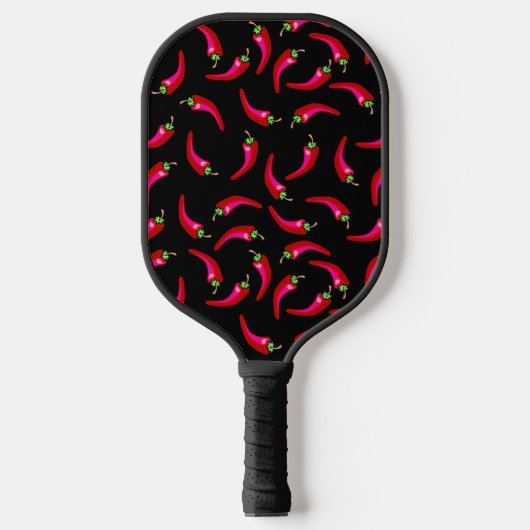 Hot Chili Peppers Red Spicy Pickleball Paddle (Voorkant)