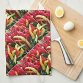Hot Chili Peppers Theedoek (Quarter Fold)