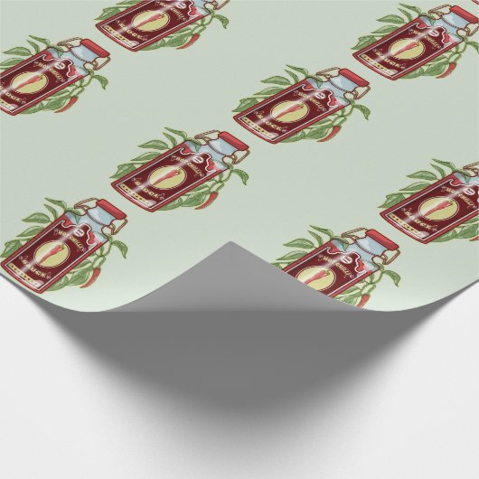 Hot Chili Sauce Cadeaupapier (Hoek)