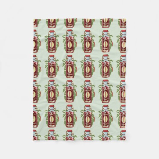 Hot Chili Sauce Fleece Deken (Voorkant)