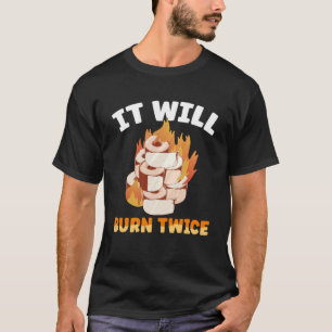 Hot chili saus het zal twee keer pittige peper voo t-shirt