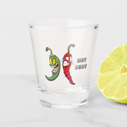 Hot Chili Shot (Edit) Shot Glass Glas (Voorkant)