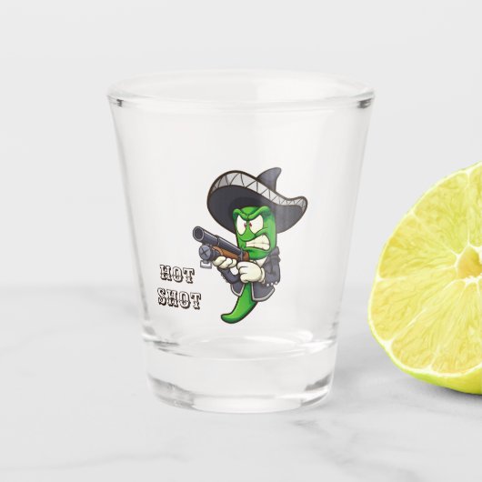 Hot Chili Shot (Edit) Shotglas Glas (Voorkant)