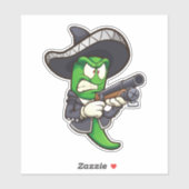 Hot Chilis - Green Mariachi Sticker (Vel)