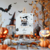 Hot Choco Bar Little Boo Baby shower Halloween Poster