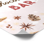 Hot Chocolade Bar Caca Girl Baby shower Sprinkle Poster (Hoek)