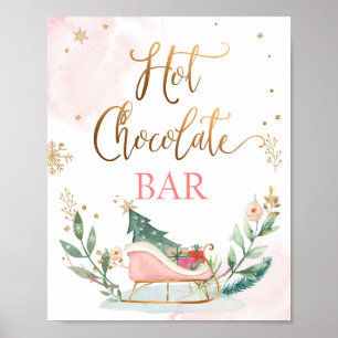 Hot Chocolade Bar Cocaca Slaaigh Girl Birthday Sig Poster