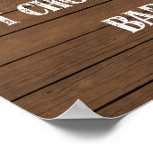 Hot Chocolade Bar-teken Poster (Hoek)