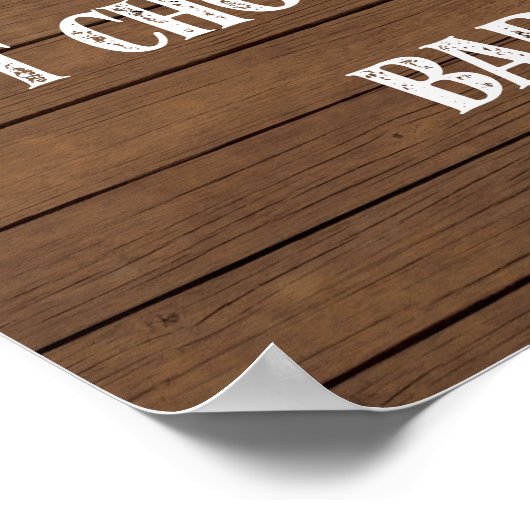 Hot Chocolade Bar-teken Poster (Hoek)