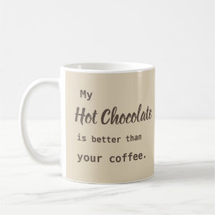 Hot Chocolade beter dan koffie Koffiemok