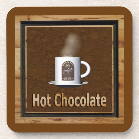 Hot-Chocolade Bier Onderzetter (Voorkant)