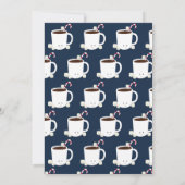 Hot-Chocolade Blue van virtuele kerstfeestjes Kaart (Achterkant)