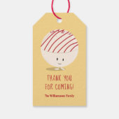 Hot chocolade bom dank u cadeaulabel (Achterkant)