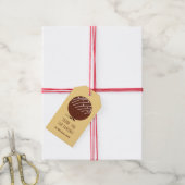 Hot chocolade bom dank u cadeaulabel (Met Touw)