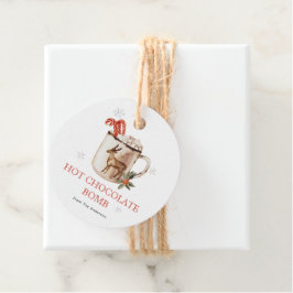 Hot Chocolade Bomb Bedankjes Labels