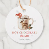 Hot Chocolade Bomb Bedankjes Labels (Voorkant)