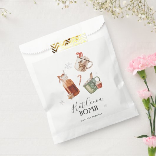 Hot Chocolade Bomb Bedankzakje (Gezegeld)