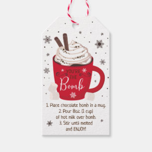 Hot Chocolade Bomb Hot Cocaca Bomb Instruction Cadeaulabel