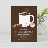 Hot Chocolade Bomb Hot Cocaca Party Kaart (Staand voorkant)