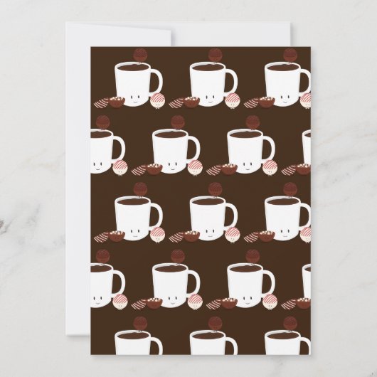 Hot Chocolade Bomb Hot Cocaca Party Kaart (Achterkant)