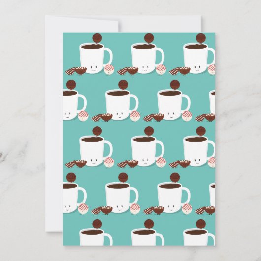 Hot Chocolade Bomb Hot Cocaca Party Kaart (Achterkant)