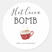 Hot-Chocolade Bomb Label (Voorkant)