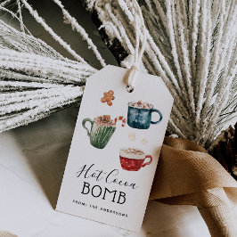 Hot-Chocolade Bomb Label Cadeaulabel