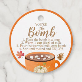 Hot Chocolade Bomb Label De Bomb Thanksgiving