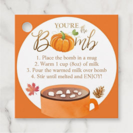 Hot Chocolade Bomb Label De Bomb Thanksgiving