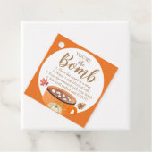 Hot Chocolade Bomb Label De Bomb Thanksgiving (In situ)