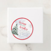 Hot Chocolade Bomb-Labels Winterbrood Bedankjes Labels (In situ)