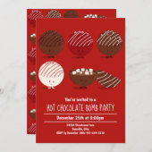 Hot Chocolade Bomb Party Kaart (Voorkant / Achterkant)