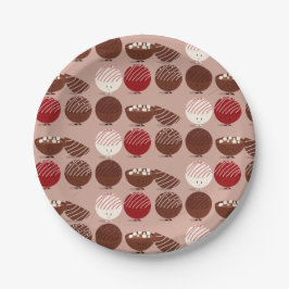 Hot Chocolade Bomb-voedsel Papieren Bordje