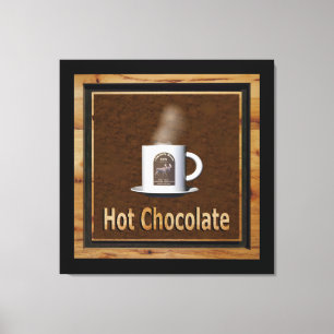 Hot-Chocolade Canvas Afdruk