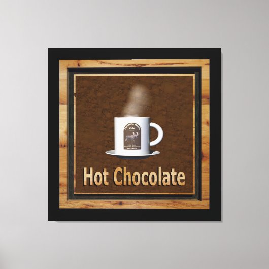 Hot-Chocolade Canvas Afdruk (Voorkant)