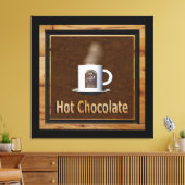 Hot-Chocolade Canvas Afdruk (Insitu (Woonkamer))