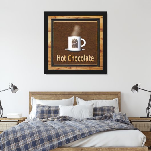 Hot-Chocolade Canvas Afdruk (Insitu (Slaapkamer))