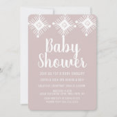 Hot Chocolade Chai Snowflake Baby shower Kaart (Voorkant)