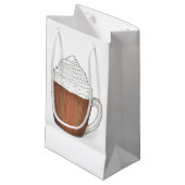 Hot Chocolade Cocaca-kerstcadeautas Klein Cadeauzakje (Voorkant Gekanteld)