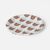 Hot Chocolade Cocoa Winter VakkerkerstBord Papieren Bordje (Gekanteld)